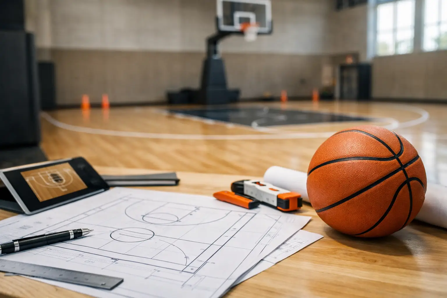 Basketballcourt Fläche berechnen und richtig planen