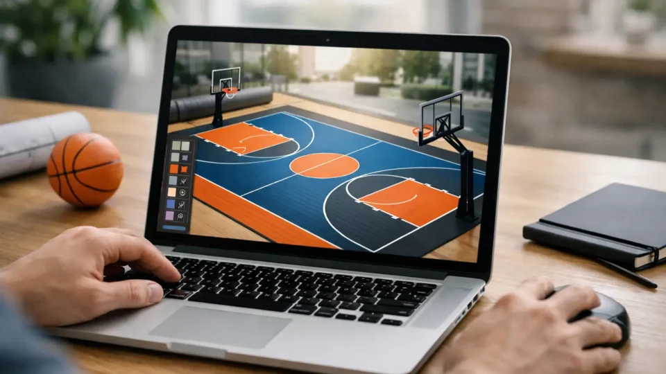 Basketballcourt online selbst gestalten