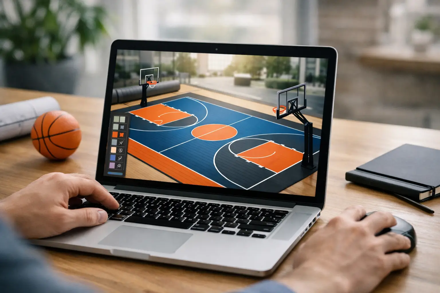 Basketballcourt online selbst gestalten