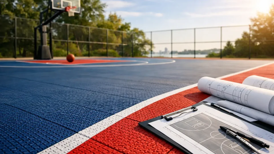 FIBA-Approved-Sportboden für Outdoor-Courts planen