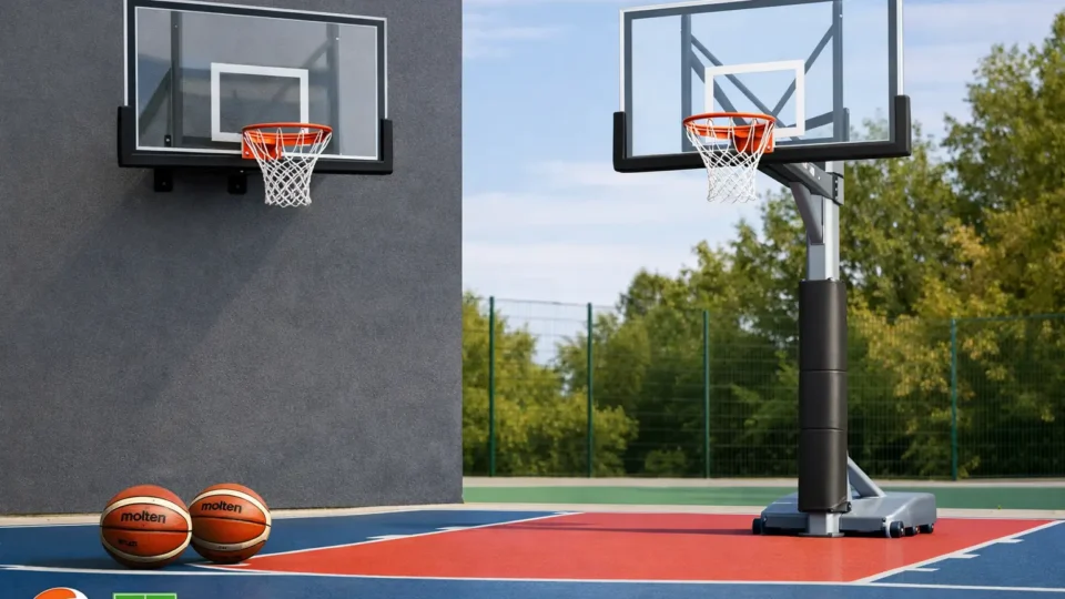 Wandkorb Standkorb Vergleich für Basketballplätze