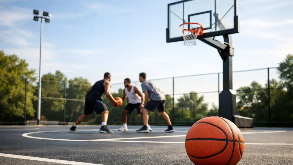 3x3 Infrastruktur für dauerhafte Basketballplätze