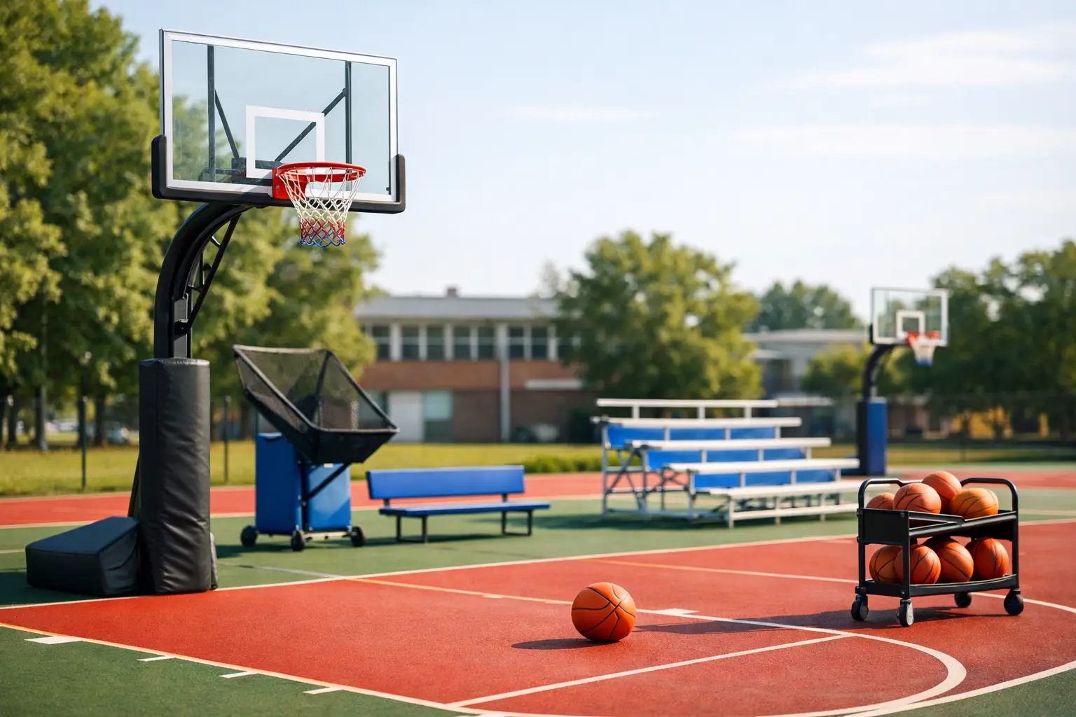 Beste Ausstattungen für Schulbasketballplätze