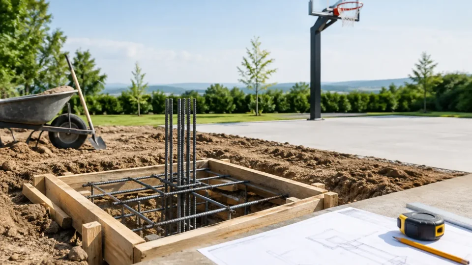 Fundamentplanung für Outdoor-Korbanlagen