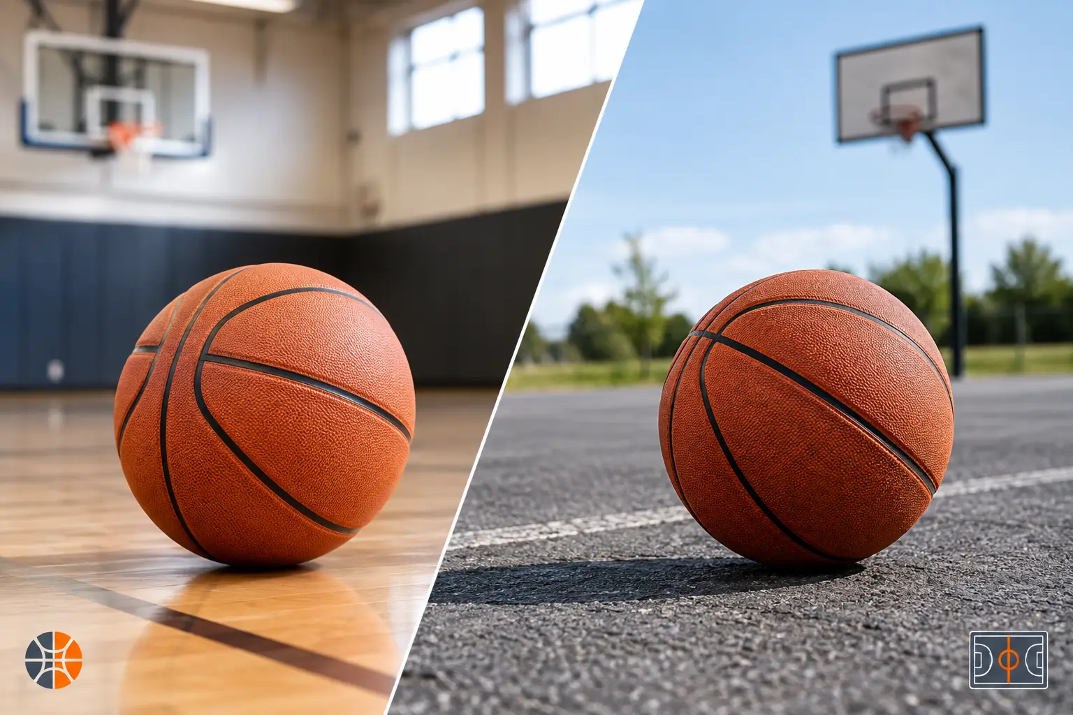 Indoorball gegen Asphalt Basketball: Was passt?
