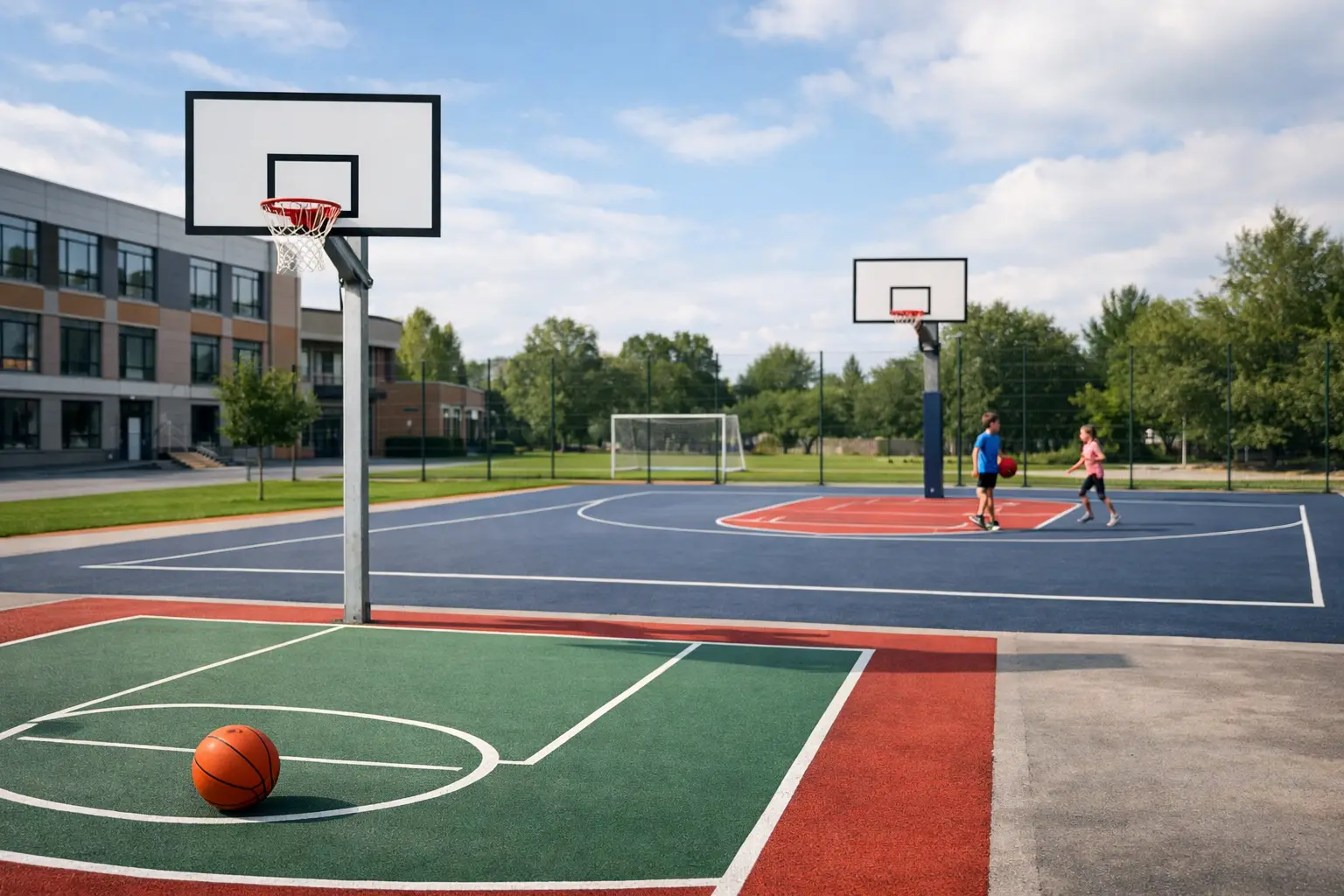 Welche Courtgröße für Schulen ist sinnvoll?